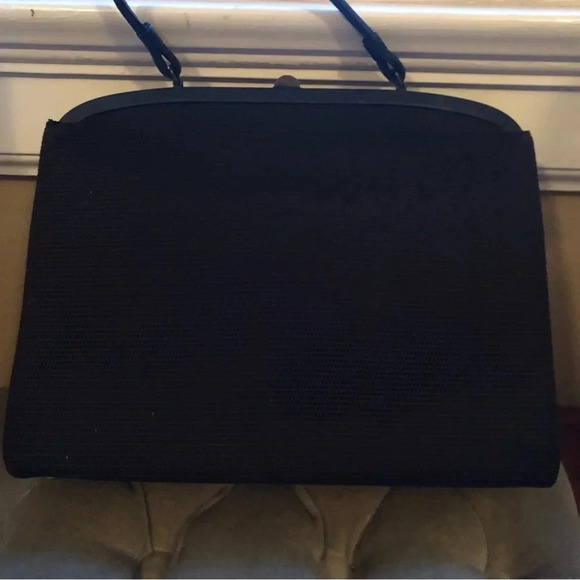 Vintage 1950s Soure Bag Embroidered with Beading and Applique - Picture 5 of 8